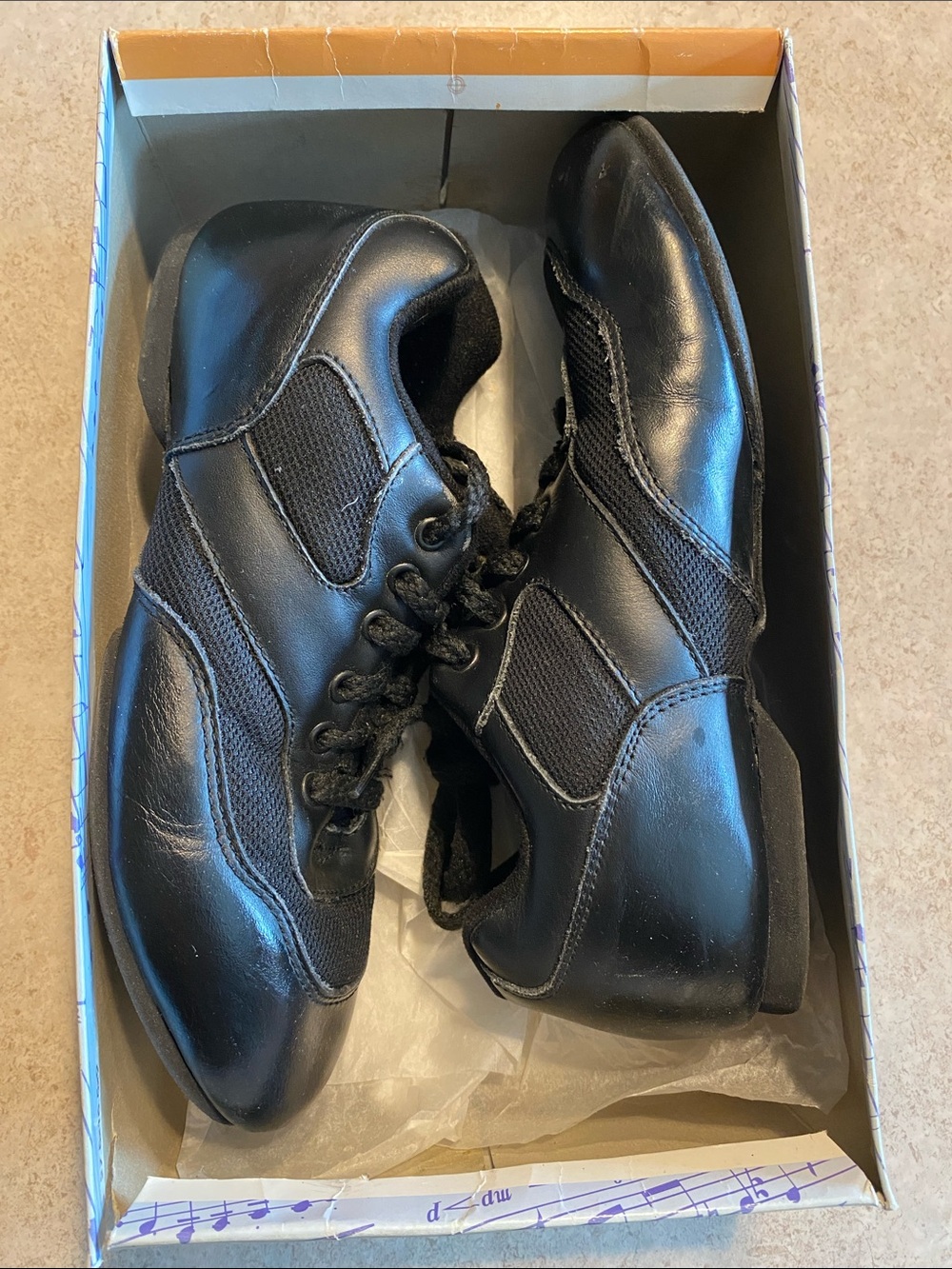 Women’s Revolution Black Lace-Up Dance/Practice Shoes